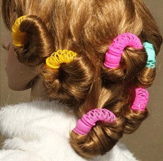 Donut Hair Rollers Magic Sticks Hair Natural Curlers Circle Spiral Plastic DIY Hair Styling Curly