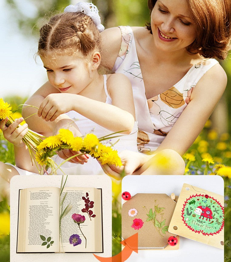 Children's Handmade Knurling Tool Herbarium Outdoor Collection Leaves And Flowers Handmade Tools