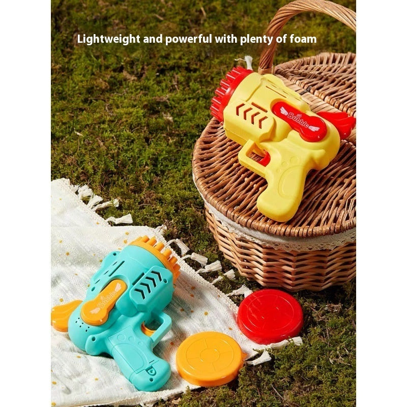 Porous Bubble Gun Handheld Electric Bubble Maker Children's Toys