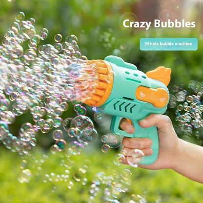 Porous Bubble Gun Handheld Electric Bubble Maker Children's Toys