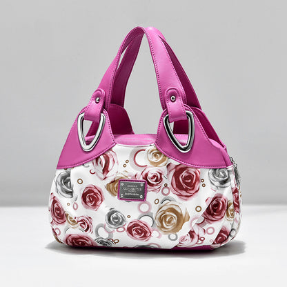 Fashion Trend Women's Multicolor Simple Handbag