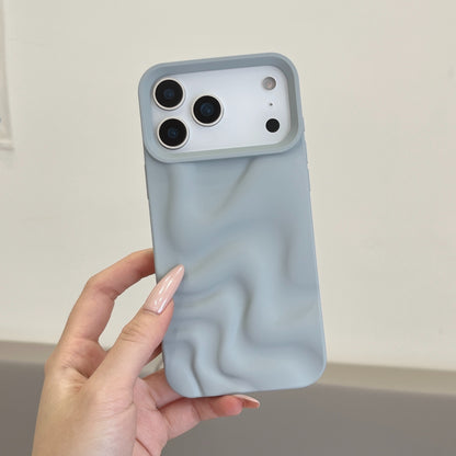 Creative Versatile Solid Color Irregular Wave Pattern Phone Case