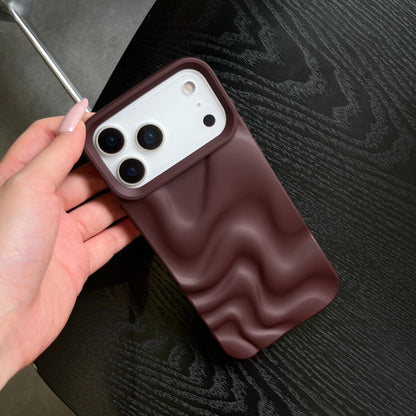 Creative Versatile Solid Color Irregular Wave Pattern Phone Case