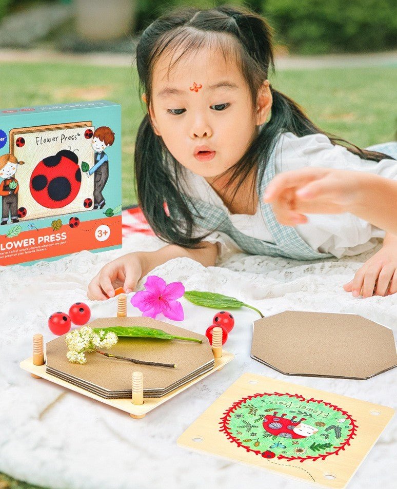 Children's Handmade Knurling Tool Herbarium Outdoor Collection Leaves And Flowers Handmade Tools